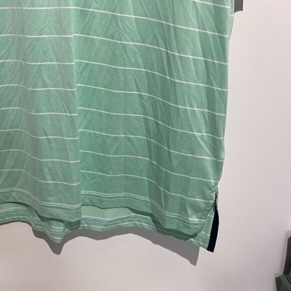 Ralph Lauren RLX Men's Green Stripe Short Sleeve Polo Shirt Size Medium - Picture 6 of 12